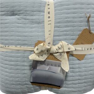 Live Well Powder Blue King Quilt 102”x90” NEW with Tags